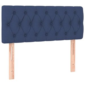 vidaXL Čelo postele modr&eacute; 90 x 7 x 78/88 cm l&aacute;tka