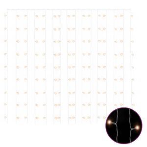 vidaXL LED sveteln&yacute; z&aacute;ves 3x3 m 300 LED tepl&yacute; biely 8 funkci&iacute;