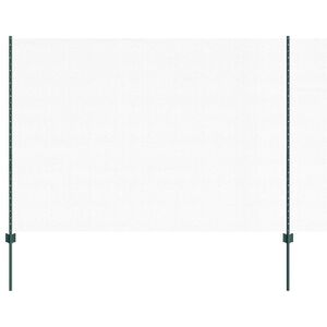 vidaXL Hexagon&aacute;lny plot s stĺpom 10 x 1,6 m PVC potiahnut&aacute; oceľ Zelen&aacute;