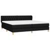 vidaXL Boxspring posteľ s matracom čierna 200x200 cm l&aacute;tka