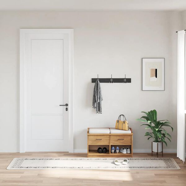 vidaXL Prateľn&yacute; koberec 80x300 cm bledob&eacute;žov&yacute;