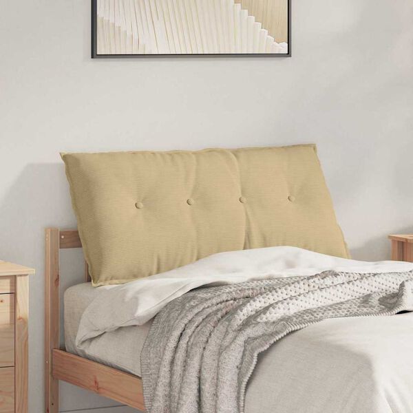 vidaXL Podu&scaron;ka na chrb&aacute;t &Scaron;ed&aacute; zelen&aacute; 100 x 50 cm Kord&uacute;rov&aacute; tkanina