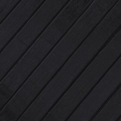 vidaXL Koberec obdĺžnikový čierny 60x500 cm bambus