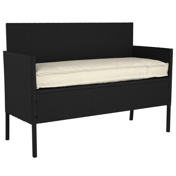 vidaXL Sada vankúšov na palete 2 pcs Krémová 150 x 40 x 8 cm