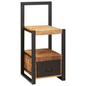 vidaXL Stojan na oblečenie Hned&aacute; 40 x 40 x 90 cm Mas&iacute;vne mango drevo