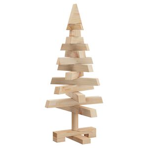 vidaXL Vianočn&eacute; stromčeky KOTKA 60 cm Borovicov&yacute; mas&iacute;v Pr&iacute;rodn&aacute;