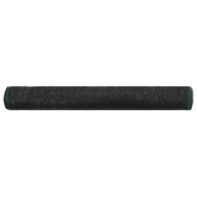 vidaXL Zástena na tenisový kurt, HDPE 1x50 m, čierna