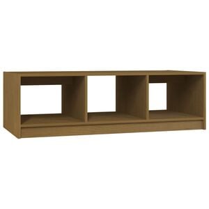vidaXL Konferenčn&yacute; stol&iacute;k medovo-hned&yacute; 110x50x34 cm borovicov&yacute; mas&iacute;v