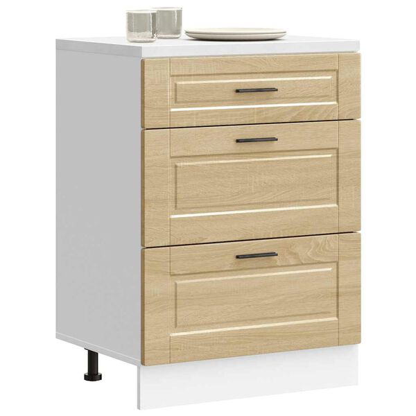 vidaXL Kuchynsk&aacute; spodn&aacute; skrinka Porto, dub sonoma, kompozitn&eacute; drevo