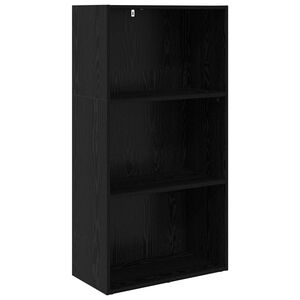 vidaXL Reg&aacute;l na knihy 60 x 30 x 114 cm Kompozitn&eacute; drevo Čierny dub