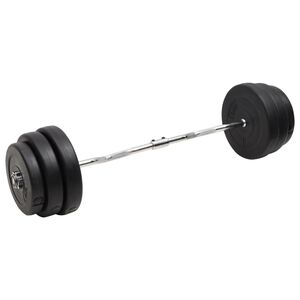 vidaXL Obojručn&aacute; činka so z&aacute;važiami 90 kg