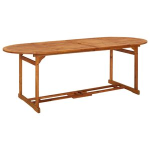 vidaXL Z&aacute;hradn&yacute; jed&aacute;lensk&yacute; st&ocirc;l 220x90x75 cm mas&iacute;vne ak&aacute;ciov&eacute; drevo