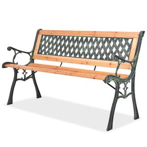 vidaXL Z&aacute;hradn&aacute; lavička 122 cm, drevo