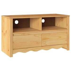 vidaXL TV skrinka Drammen Dub 99 x 43 x 55 cm Borovicov&yacute; mas&iacute;v
