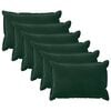vidaXL Poťah na podložku 6 pcs HOUTEN Tmavozelen&aacute; 50 x 70 cm Zamat
