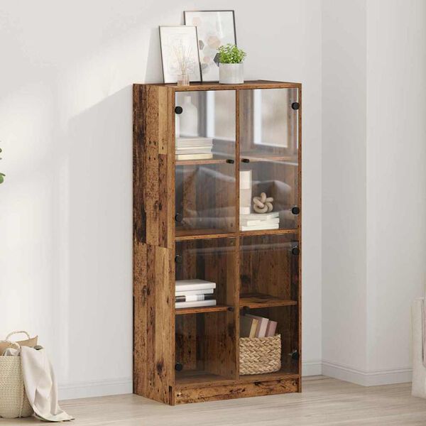vidaXL Highboard Star&eacute; drevo 68 x 37 x 142 cm Kompozitn&eacute; drevo
