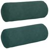 vidaXL Podložkov&eacute; vank&uacute;&scaron;e 2 pcs Tmavozelen&aacute; &Oslash; 15 x 40 cm