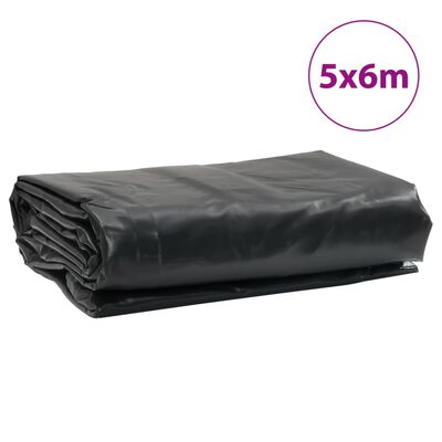 vidaXL Celta 650 g/m² 5x6 m čierna
