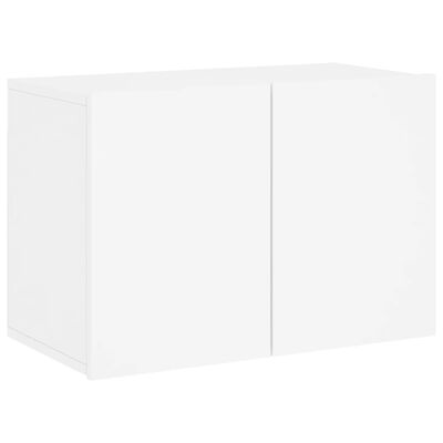 vidaXL 6-dielne TV nástenné skrinky biele kompozitné drevo