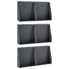 vidaXL Oporn&yacute; m&uacute;r 6 ks 40 x 12 x 50 cm Oceľ Antracitov&aacute;