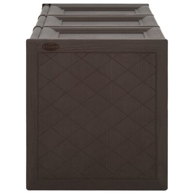 vidaXL Box na vankúše hnedý 125x40x42 cm 130 L