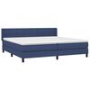 vidaXL Boxspring posteľ s matracom modr&aacute; 200x200 cm l&aacute;tka