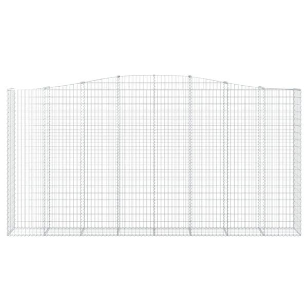 vidaXL Oblúkový gabionový kôš 6 ks 400x50x200/220cm pozinkované železo