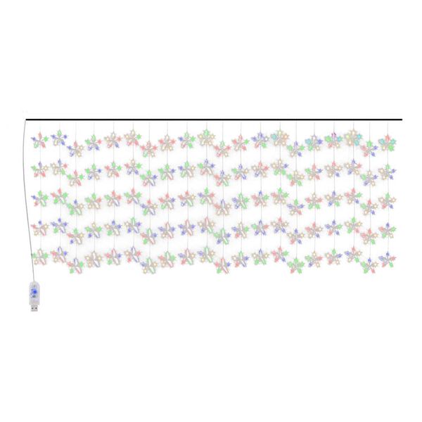 vidaXL LED sveteln&yacute; z&aacute;ves s hviezdami 500 LED farebn&yacute; 8 funkci&iacute;