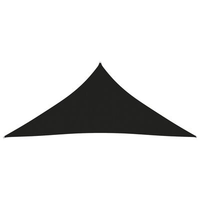 vidaXL Tieniaca plachta oxfordská látka trojuholníková 5x5x5 m čierna