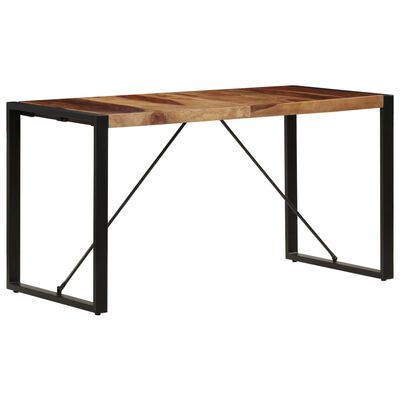 vidaXL Jedálenský stôl 140x70x75 cm, drevený masív sheesham