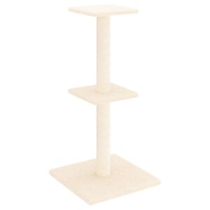 vidaXL &Scaron;krabadlo pre mačky so sisalov&yacute;mi stĺpikmi kr&eacute;mov&eacute; 73 cm
