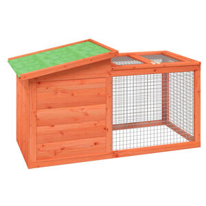 vidaXL Kr&aacute;lik&aacute;reň hned&aacute; 100,5x54x55 cm mas&iacute;vna borovica