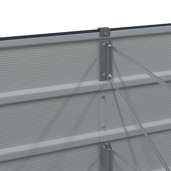 vidaXL Hrant&iacute;k Antracit 480 x 50 x 45 cm Pozinkovan&aacute; oceľ