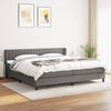 vidaXL Boxspring posteľ s matracom tmavosiv&aacute; 200x200 cm l&aacute;tka