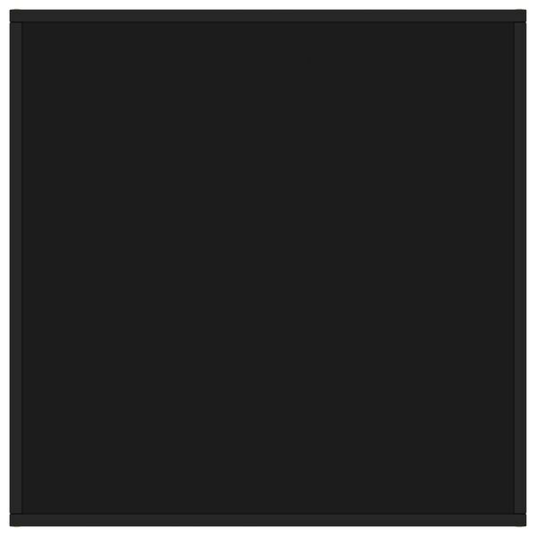 vidaXL Konferenčný stolík, čierny, čierne sklo 80x80x35 cm