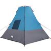 vidaXL Tipi stan so strechou s &uacute;ložiskom Modr&aacute; 383 x 338 x 217 cm taft
