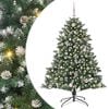 vidaXL Umel&yacute; vianočn&yacute; stromček Zelen&aacute; 150 cm PVC, plast a oceľ
