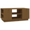 vidaXL Konferenčn&yacute; stol&iacute;k medovo-hned&yacute; 90x49x40,5 cm borovicov&yacute; mas&iacute;v