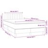 vidaXL Boxspring posteľ s matracom, tmavomodr&aacute; 120x190 cm, zamat