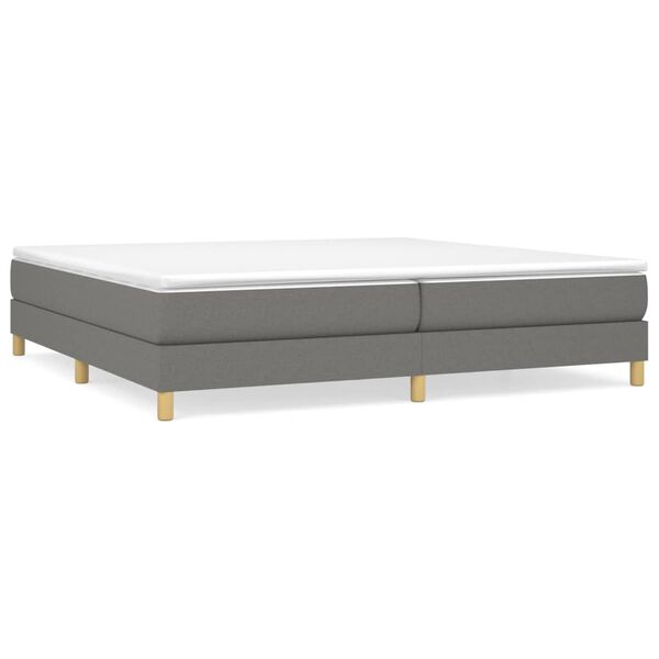 vidaXL Boxspring posteľ s matracom tmavosivá 200x200 cm látka