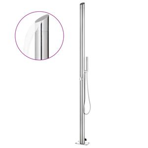 vidaXL Z&aacute;hradn&aacute; sprcha 220 cm nehrdzavej&uacute;ca oceľ