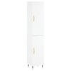 vidaXL Vysok&aacute; skrinka biela 34,5x34x180 cm spracovan&eacute; drevo