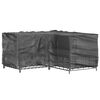 vidaXL Kryt na záhradný nábytok v tvare L 16 očiek 215x215x90 cm