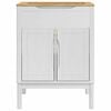 vidaXL K&uacute;peľňov&aacute; skrinka pod um&yacute;vadlo FLORO Biela 60 x 40 x 80 cm