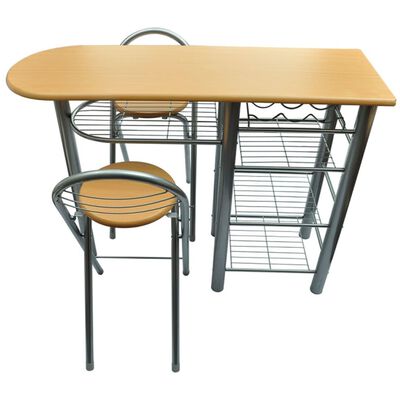 Kuchynský/raňajkový barový stôl a stoličky, drevo
