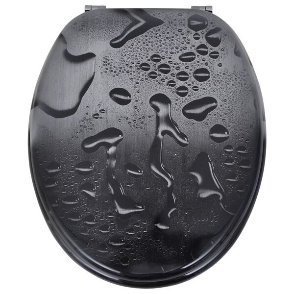 vidaXL WC sedadlá s poklopom 2 ks, MDF, motív vody