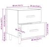 vidaXL Skriňa pod posteľ Čierny dub 40 x 35 x 47.5cm Kompozitné drevo
