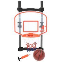 vidaXL Detská basketbalová súprava do dverí nastaviteľná