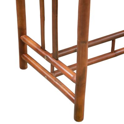 vidaXL Barový stôl, bambusový, 100x45x100 cm, hnedý