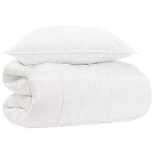 vidaXL Sada prikr&yacute;vok 2 ks 135 x 200 cm Celoročne Bambus Biela
